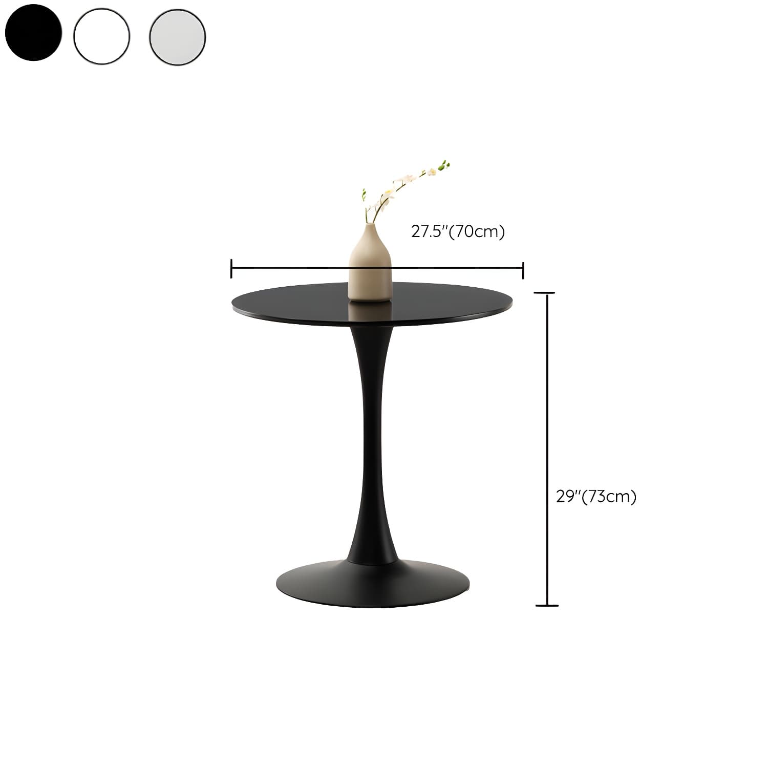 Tulip Dining Table Round Dining Table for Kitchen Dining Room thumbnail 12