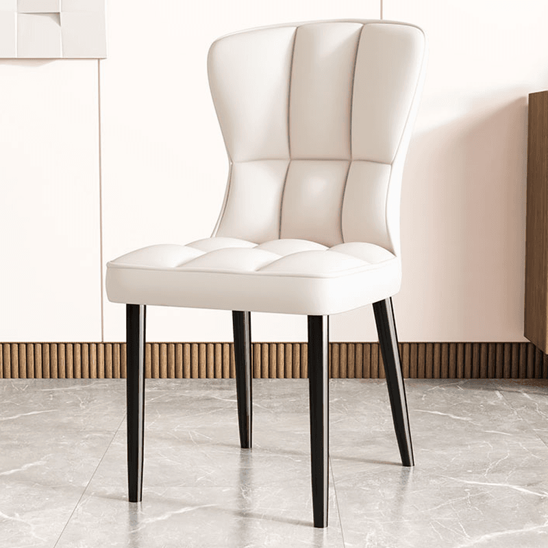Casual/Lavish Side Chair with Wingbacked Upholstered Design and Steel Legs thumbnail 7