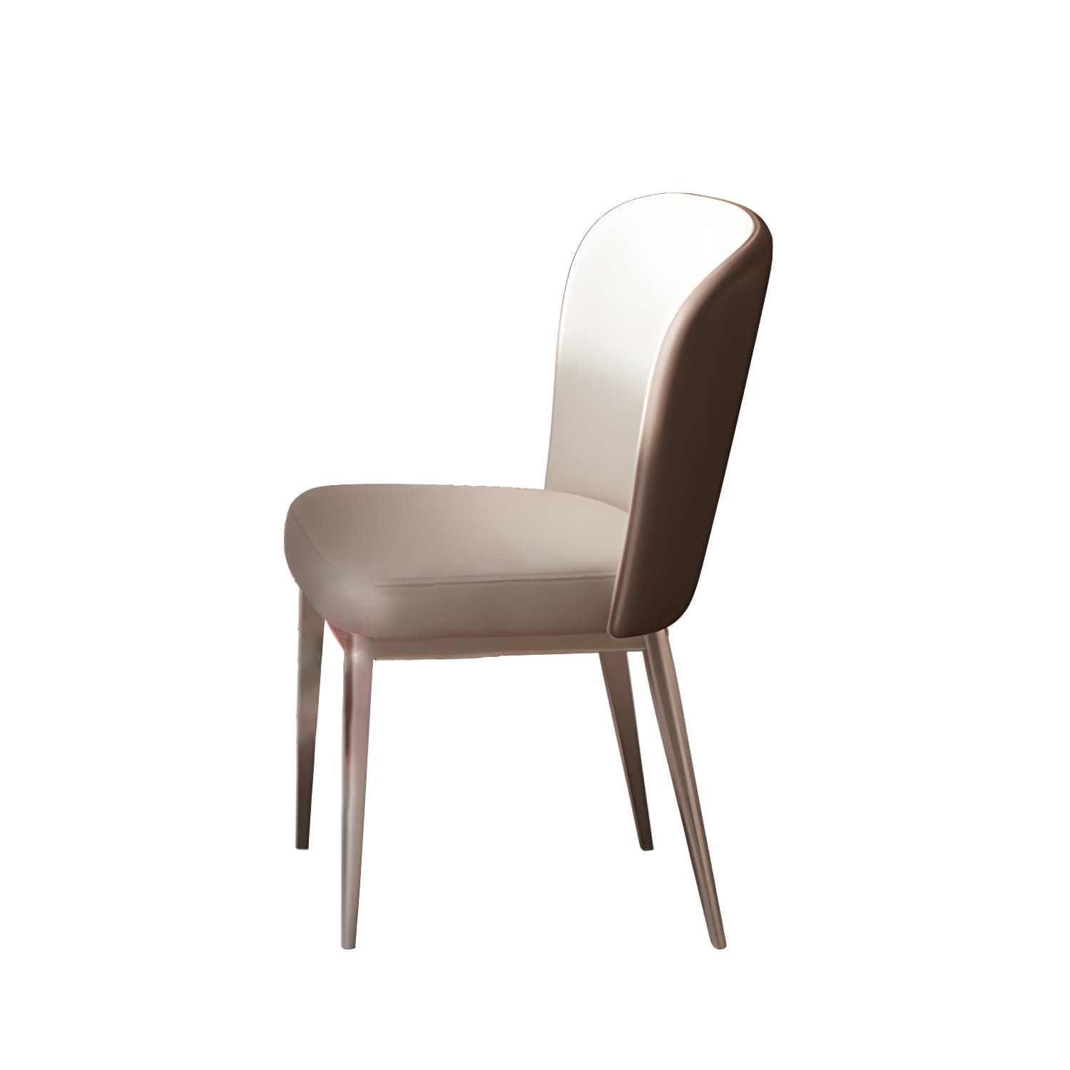 Round Metal Dining Set in White with Gold Pedestal Base and Self-Storing Leaf - 5 Piece Set thumbnail 7