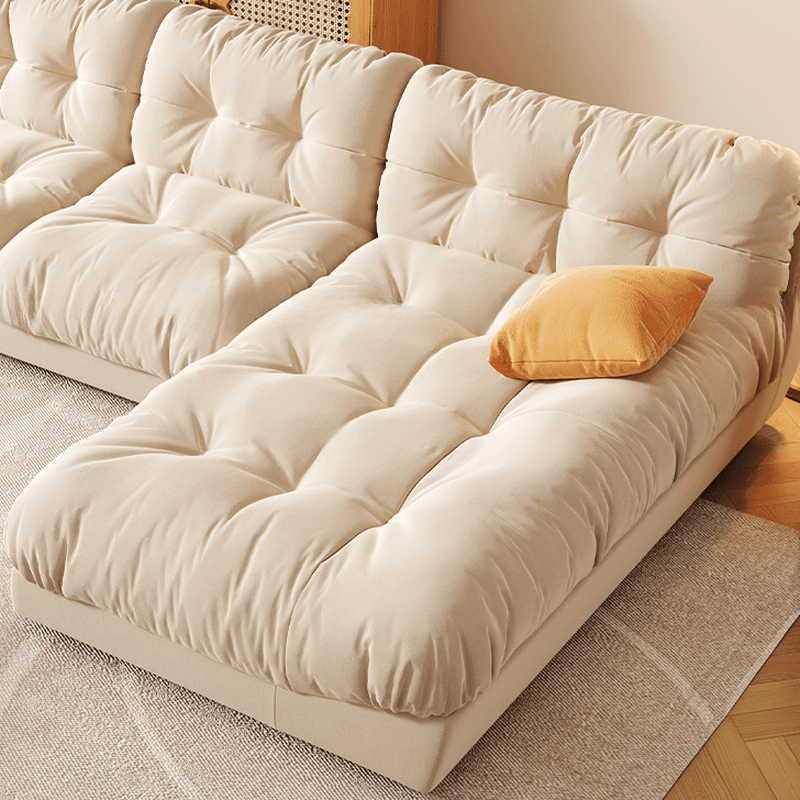 L-Shape/Straight Sofa/Sofa Chaise with Right/Horizontal Orientation and Stitch-tufted Detailing thumbnail 5