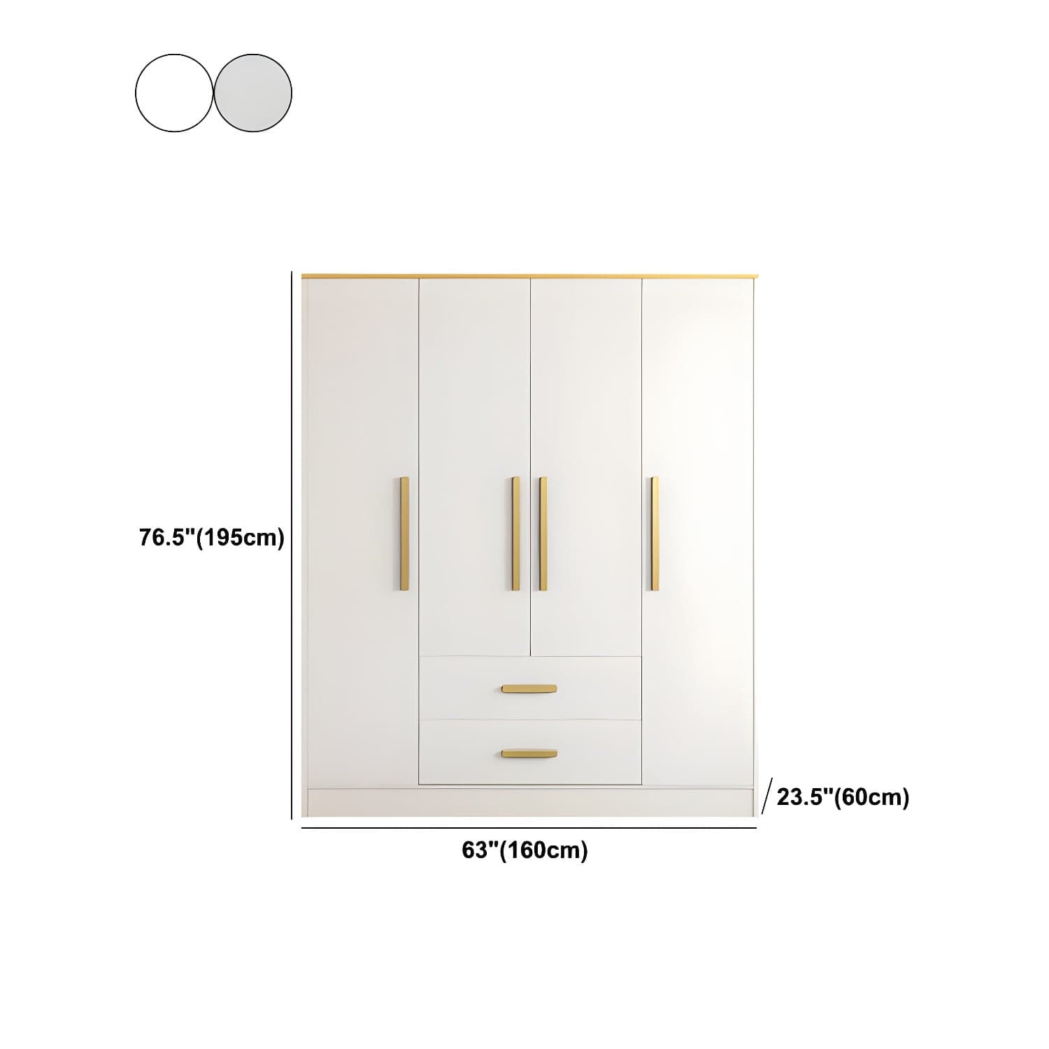 Contemporary Style Wardrobe Wooden Wardrobe Closet with Drawer thumbnail 20