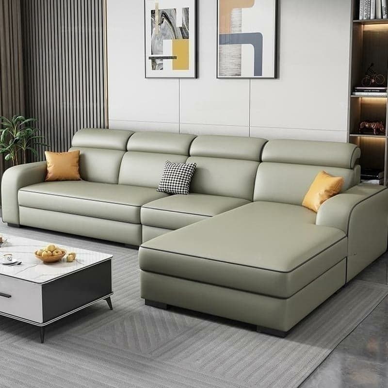 Contemporary Sectional Sofa with Adjustable Pillow and Scratch Resistant Upholstery thumbnail 8