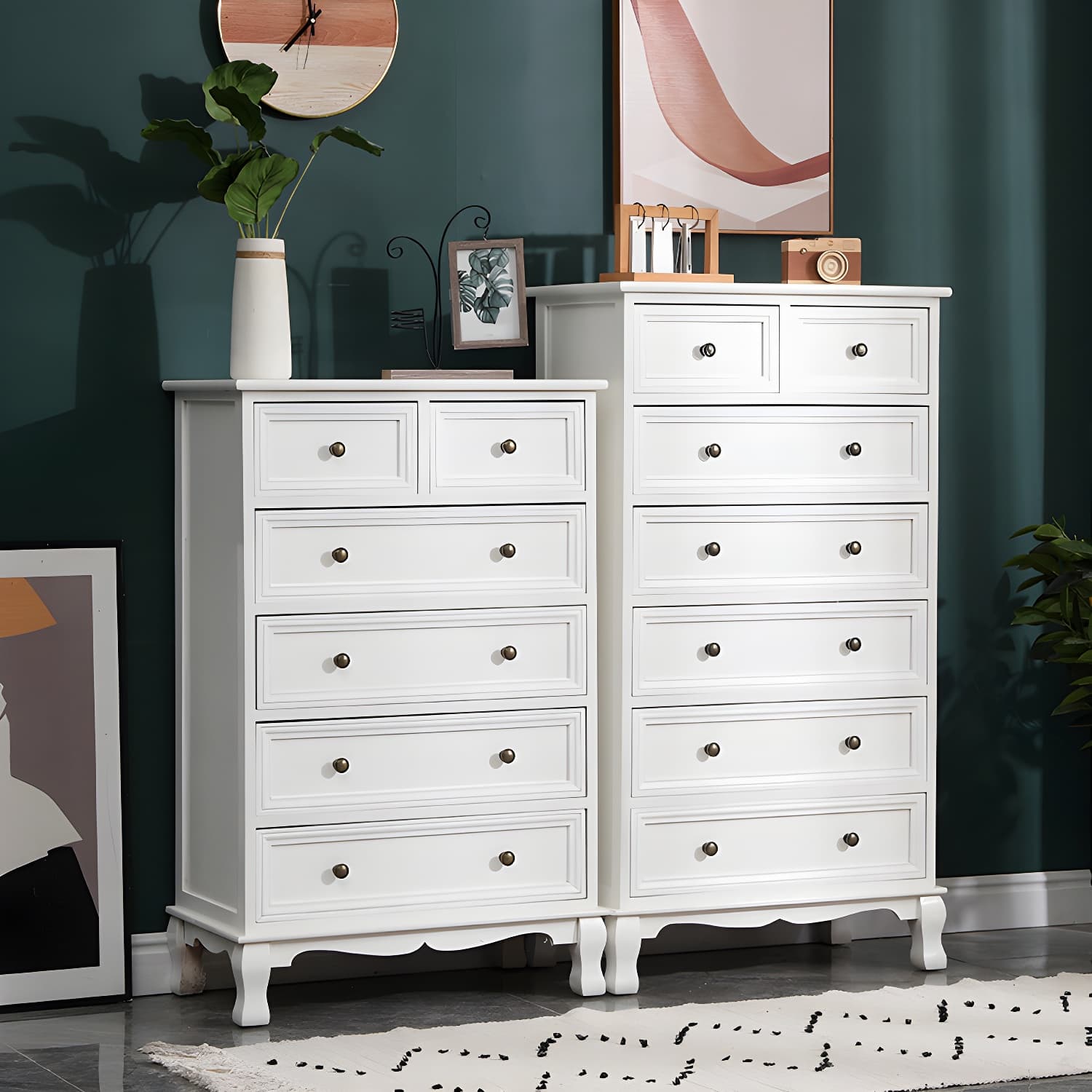 13.65/13.45 Inch Width Storage Chest American Traditional Storage Chest Dresser - image 6