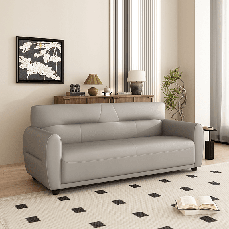Dark Gray/Sage/Off-White Standard Sofa with Armrest for Drawing Room thumbnail 5