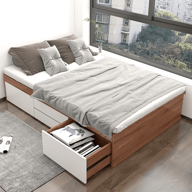 Auburn Contemporary Solid Color Storage Included Bed thumbnail 3