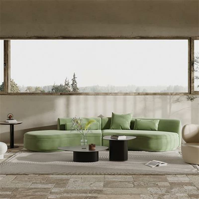 Trendy Seats 4/Seats 3 Armless Curved Sofa Recliner with Sponge Fill Cushions thumbnail 5