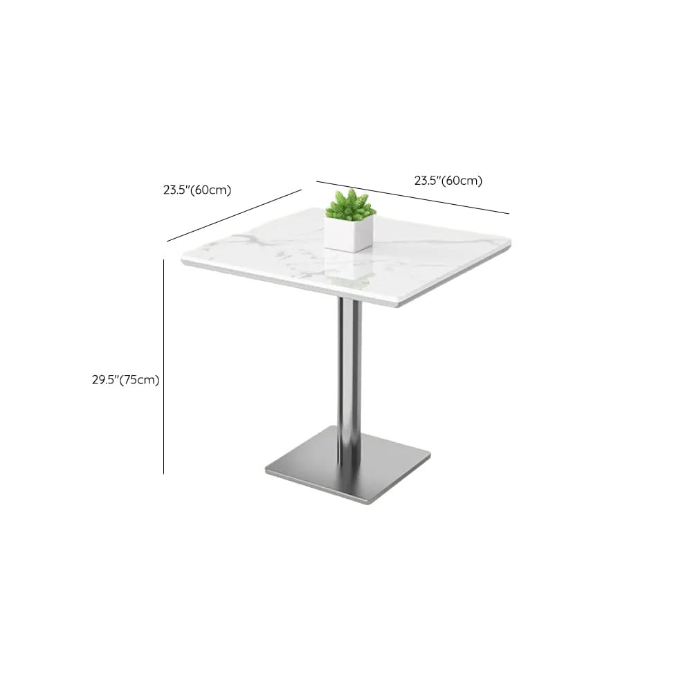 Minimalist/Luxurious Dining Table with Slate Stone Top, Fixed Table, Seats 4/2 thumbnail 16