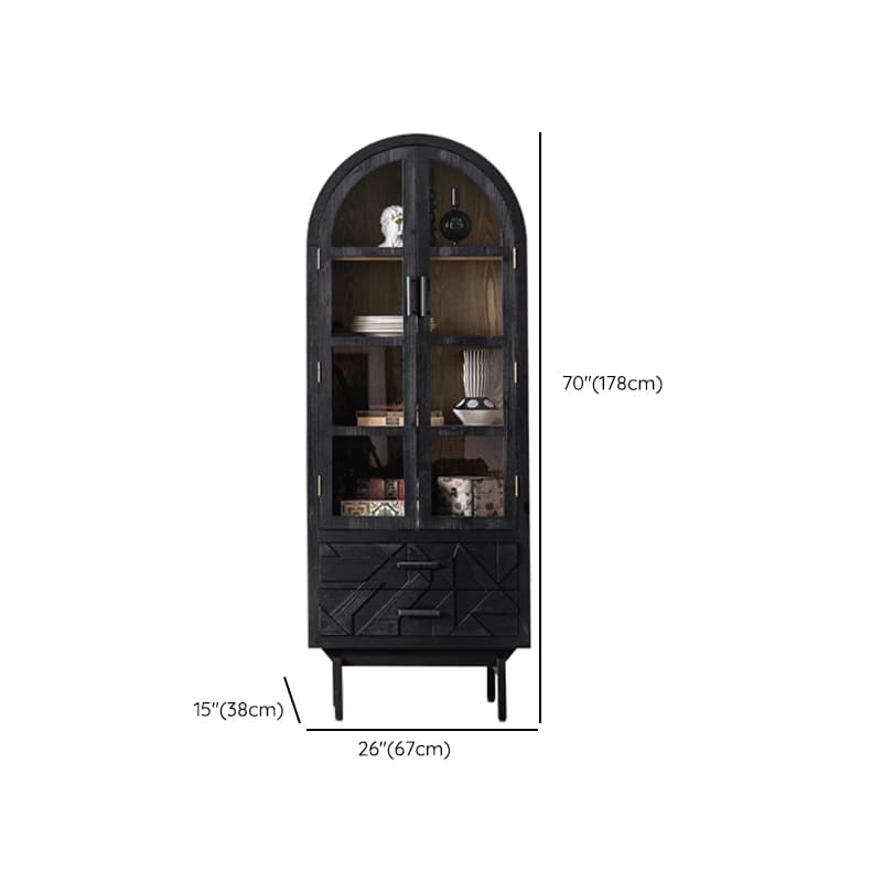 Modern Simple Style Rectangle Standalone Accent Chest with Lumber Drawer in Ink thumbnail 13