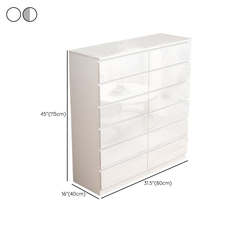 Contemporary Vertical/Horizontal Bleached Wood Semainier/Double Dresser/Bachelor Chest Pale Wood Finish 6 Drawers/5 Drawers/4 Drawers for Master Bedroom thumbnail 24