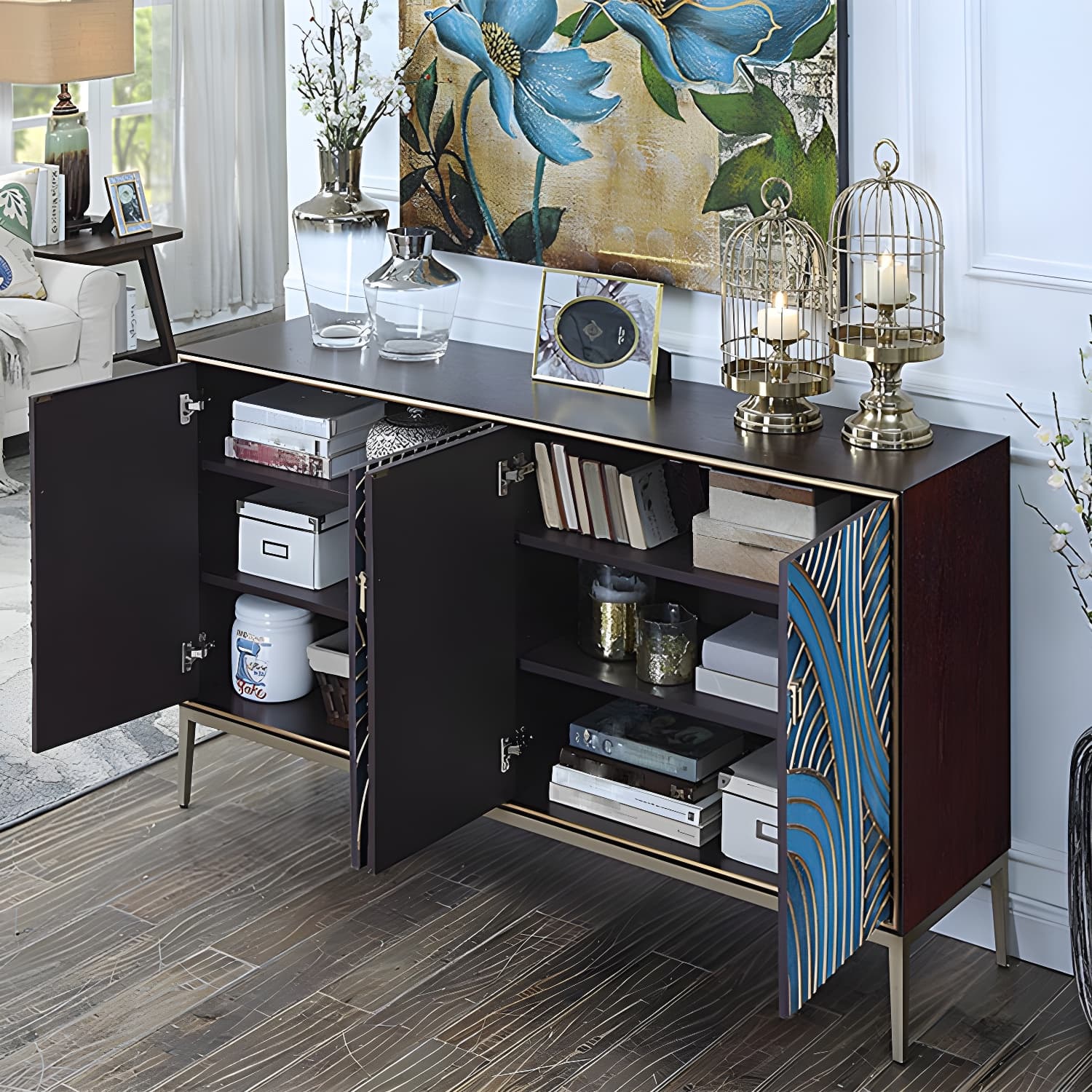 Modern Storage Chest Manufactured Wood Dresser , 12.48/15.6 Inch Width thumbnail 9
