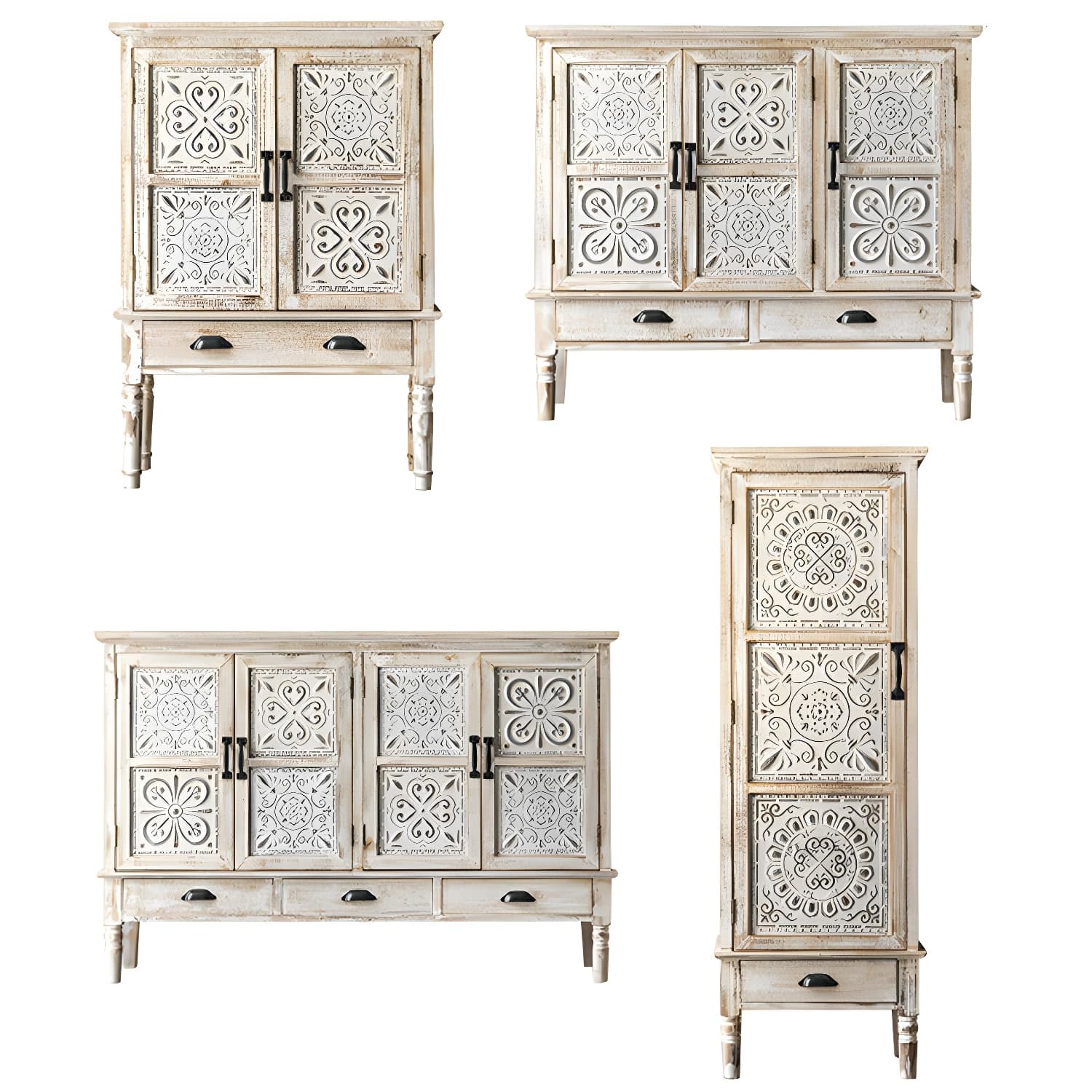 14.2'' Wood Rectangular Traditional Accent Cabinets with Drawers and Cabinet Included thumbnail 5
