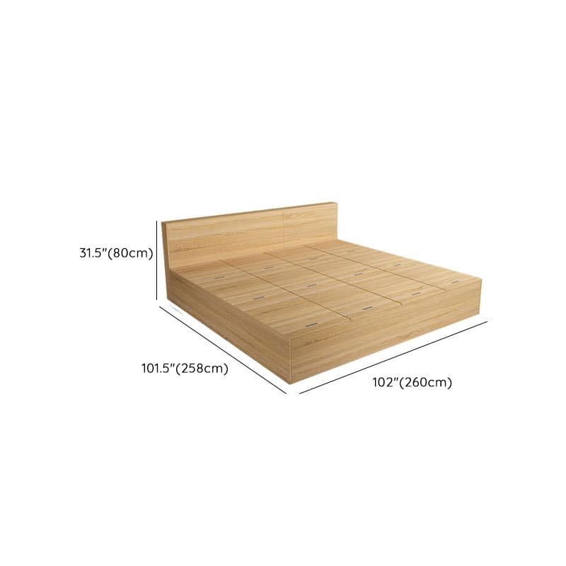 Natural Color Solid Color Storage Included with Storage Drawer for Bedroom thumbnail 9
