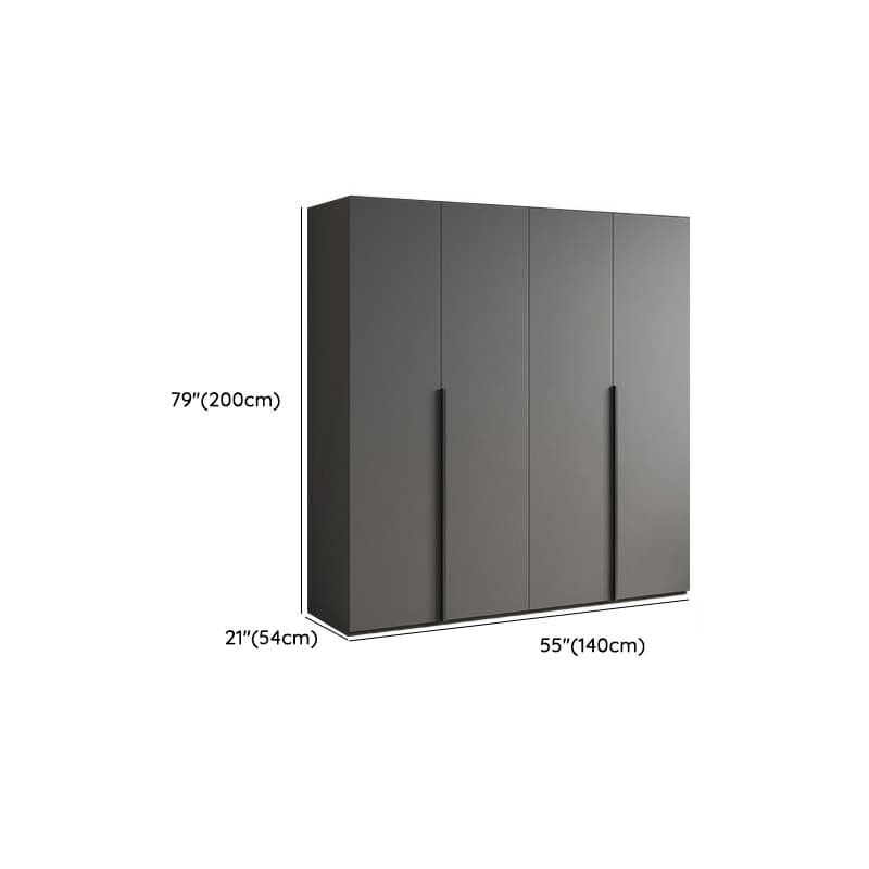 Modern Light Gray Wardrobe Closet Timber Soft Close Drawer Soft Close Door Interior Shelves thumbnail 11