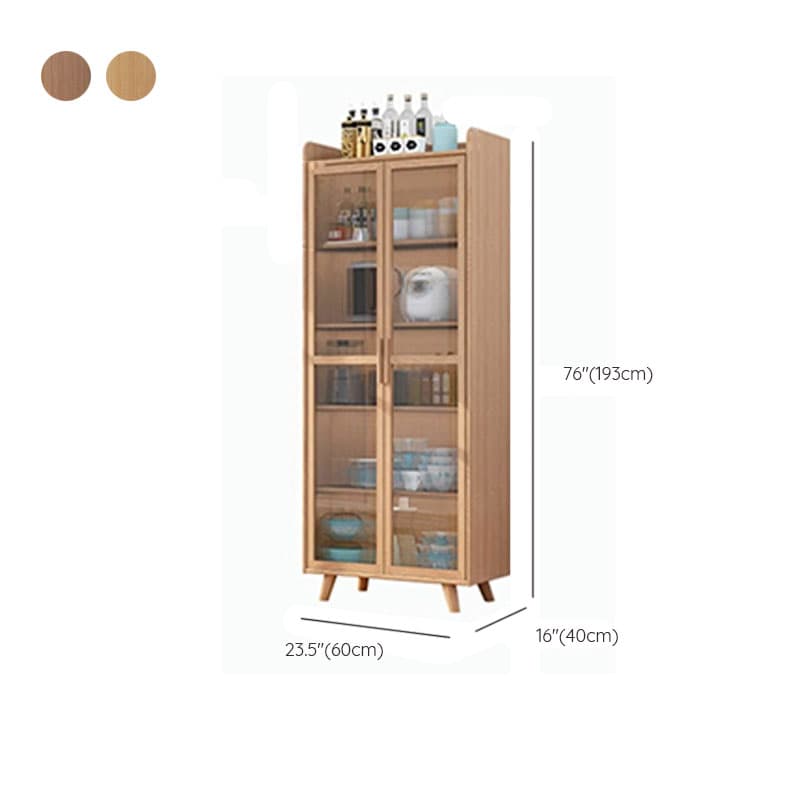 Scandinavian Style Narrow Wood Cabinet 40 cm Buffet & Sideboard Without Drawers Server thumbnail 28