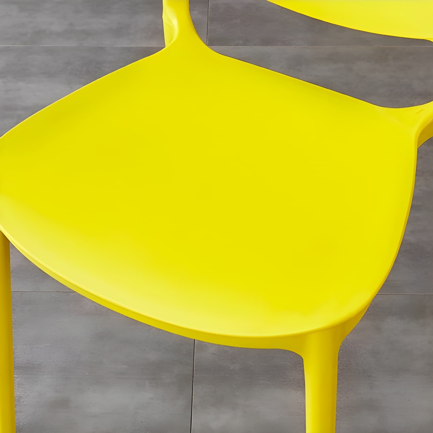 Plastic Open Back Dining Chair Indoor-Outdoor Stackable Side Chair thumbnail 17