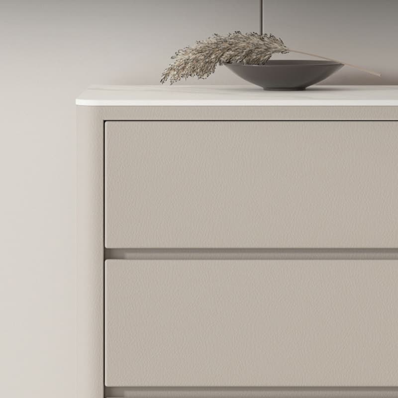 Glam Style Solid Wood Storage Chest with Stone Top and Soft-Close Drawers thumbnail 15