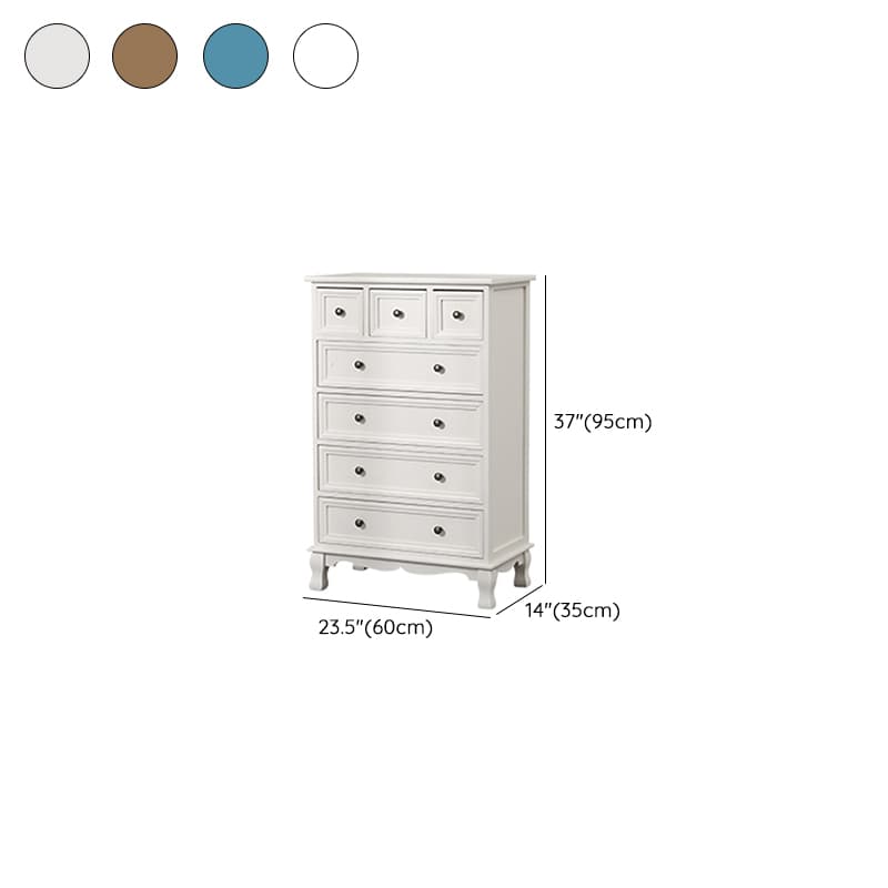 Modern Wooden Bachelor Chest with Vertical Drawers with Drawers thumbnail 16