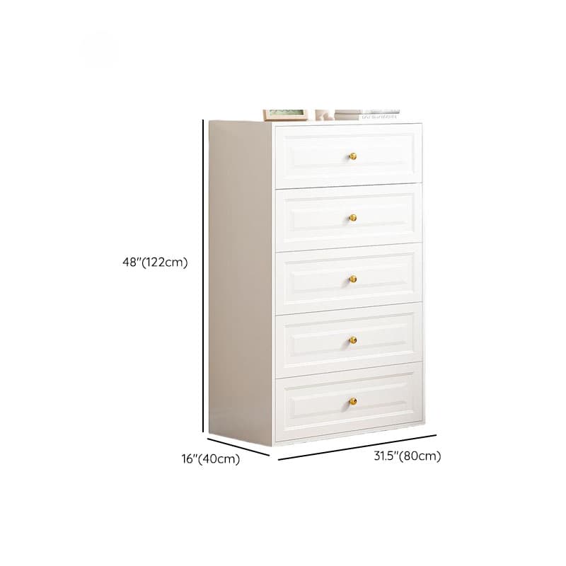Chalk Casual Metal Bachelor Chest/Semainier with 5 Drawers/3 Drawers/4 Drawers in Vertical/Horizontal Orientation thumbnail 21
