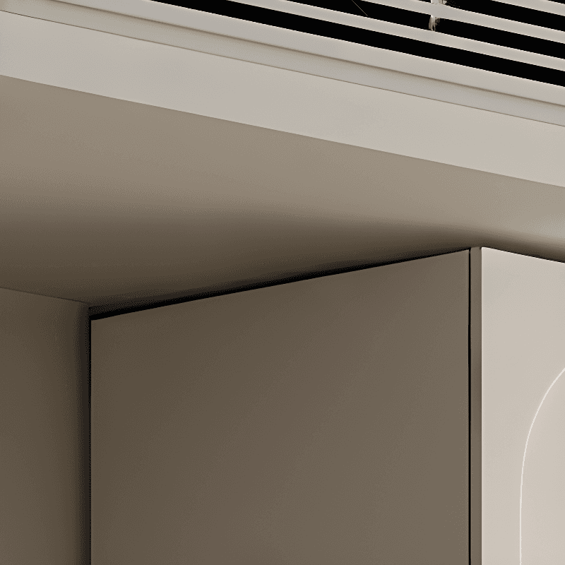 White Casual Manufactured Wood Independent Armoire Cabinet with Compartments, Soft Close Door, and Interior Shelves thumbnail 4