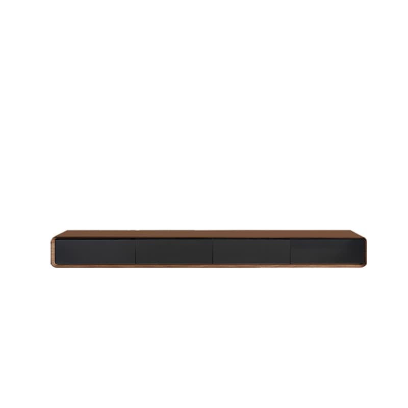 Floating Mount Rectangle TV Stand with Door Living Room Black/White/Natural/Walnut thumbnail 6
