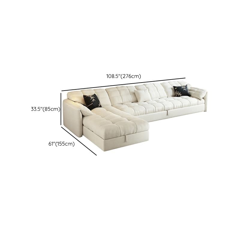 L-Shape/Straight Expandable Tufted Left Hand Facing/Horizontal Sofa Recliner/Sofa Couch with Concealed Support & Hidden Storage thumbnail 12