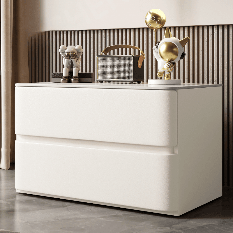 Postmodern Bedside Cabinet Nightstand with 2 Drawers thumbnail 7