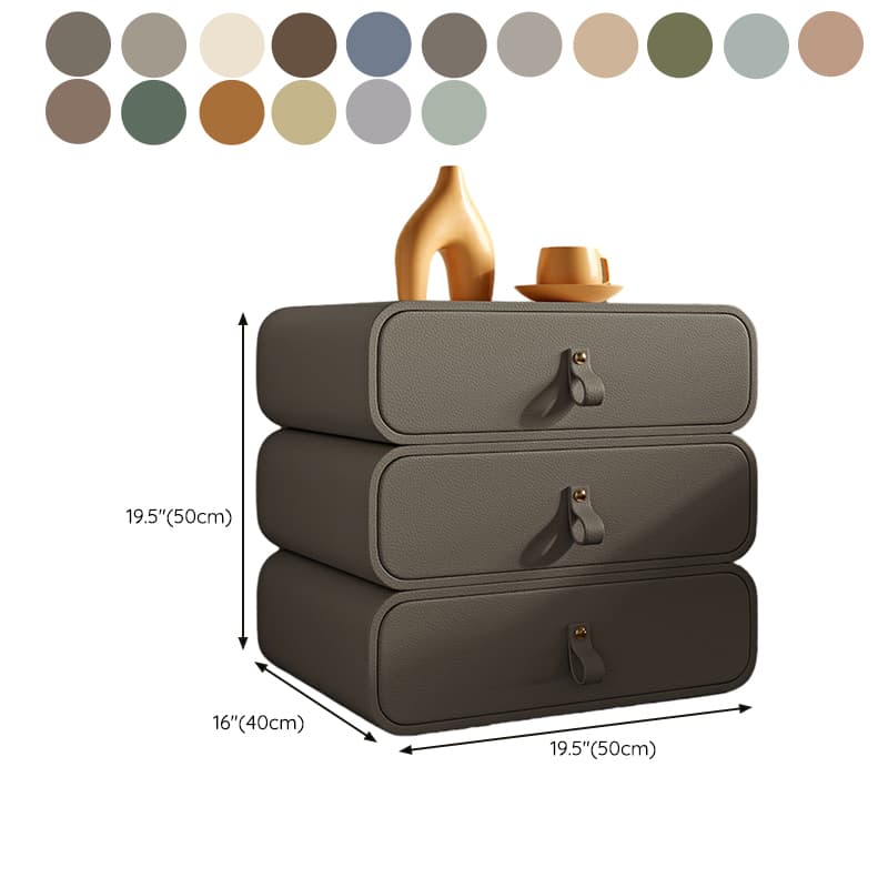 Modern Faux Leather Bachelor's Chest with Drawers in Narrow Size thumbnail 24