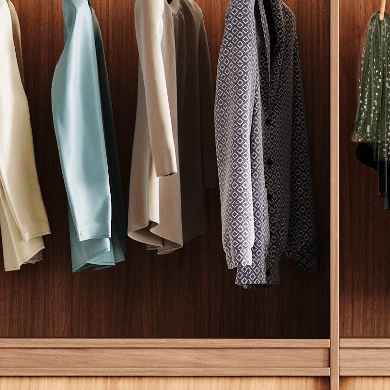 Acorn Minimalist Laminate Independent Wardrobe Closet with Soft Close Drawer, Soft Close Door, and Interior Shelves thumbnail 8
