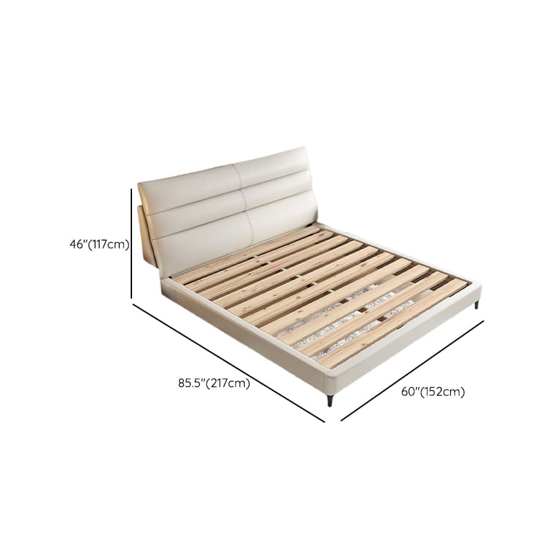 Solid Color Timber Framed Platform Bed With Storage/Panel Bed for Bedroom thumbnail 6