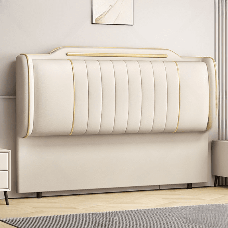 Simplistic Style Wingback Headboard with Camelback Shape in Pine Wood, No Distressing, Available in King/Queen/Full Sizes, Featuring Sponge Upholstery and Standard Height thumbnail 13