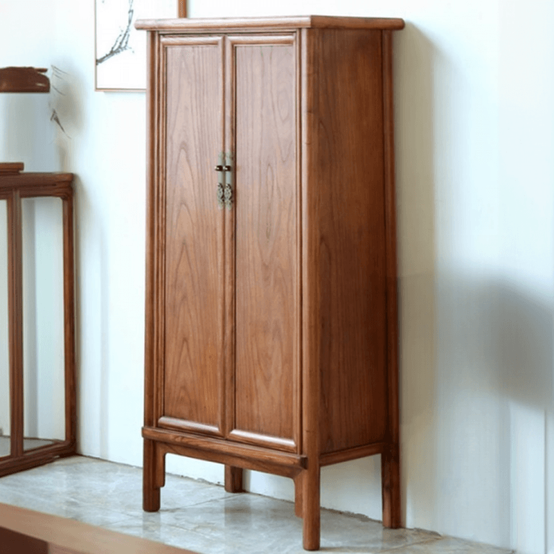 Classic Elm Wood Unattached Utility Cabinet for Drawing Room thumbnail 3