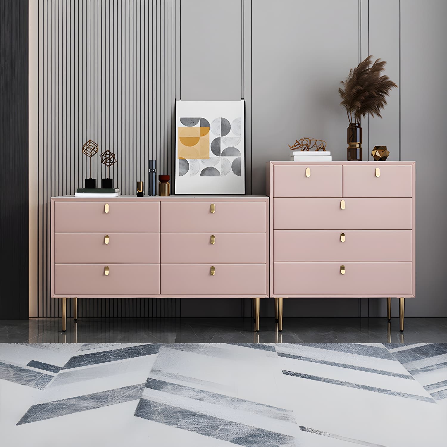 15.6-inch W Storage Chest Classic Glam Dresser with 5/6/7/9 Drawers thumbnail 19