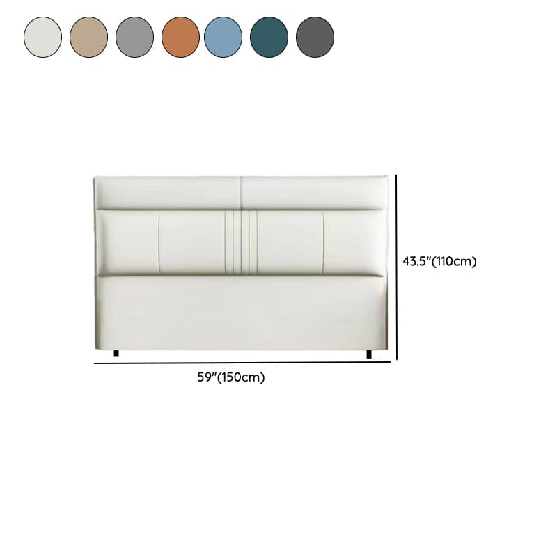 Trendy Panel Headboard in Natural Wood with No Distressing, Rectangle Shape for Queen/Full Bed, Featuring Sponge Upholstery and Standard Height thumbnail 13