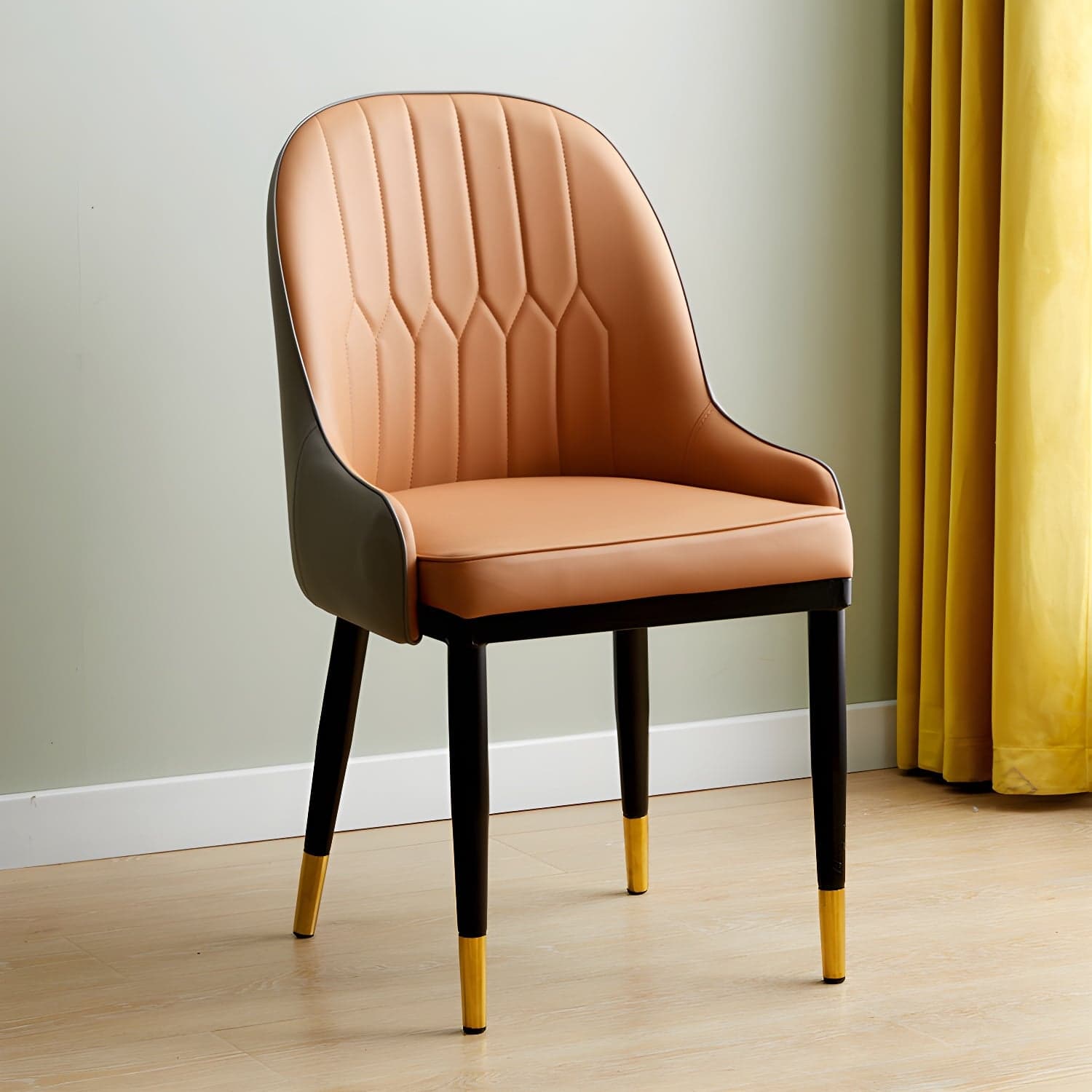 Contemporary Metal Dining Room Chairs Upholstered Dining Armchairs for Home Use thumbnail 5