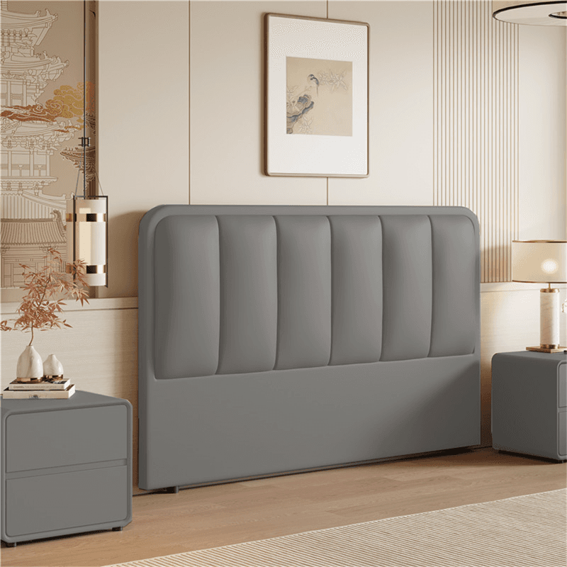 Modern Simple Style Panel Headboard in Natural Wood with No Distressing, Rectangle Shape for Twin XL/Queen/California King Bed, Featuring Sponge Upholstery and Standard Height thumbnail 4