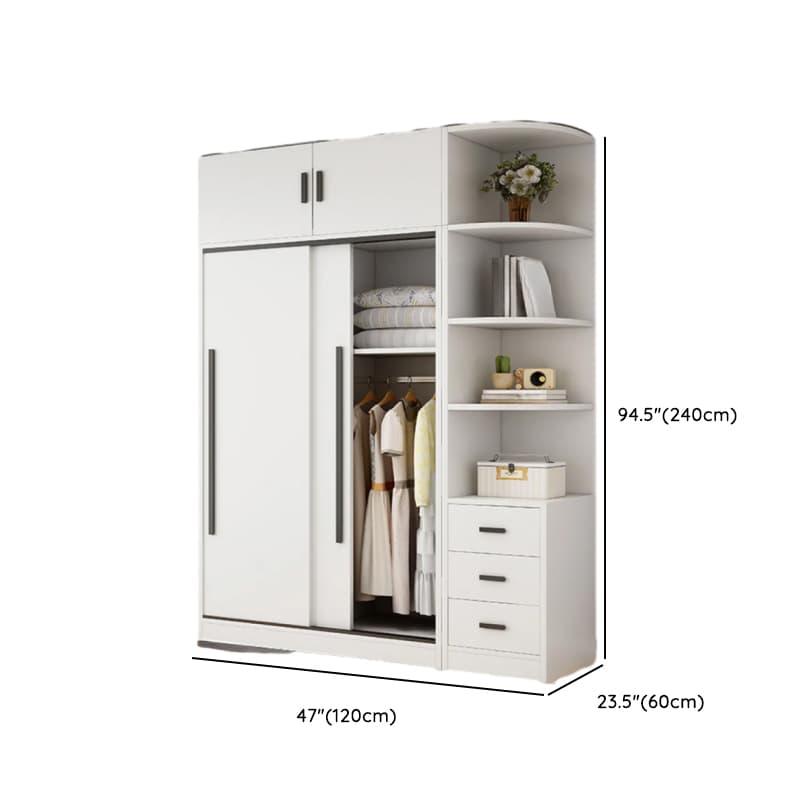 Chalk Modish Wood Dressing Station Soft Close Drawer Soft Close Door Interior Shelves thumbnail 25