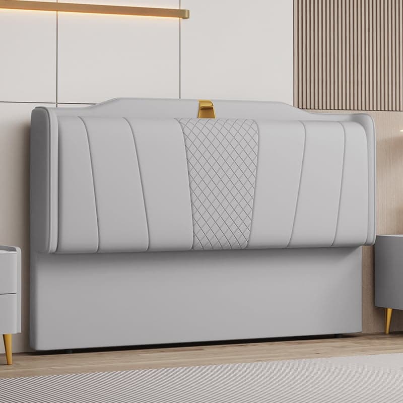Modish Style Panel Headboard in Pine Wood with No Distressing, Rectangle Shape for Queen/Full/Twin XL Bed, Featuring Sponge Upholstery and Standard Height thumbnail 4