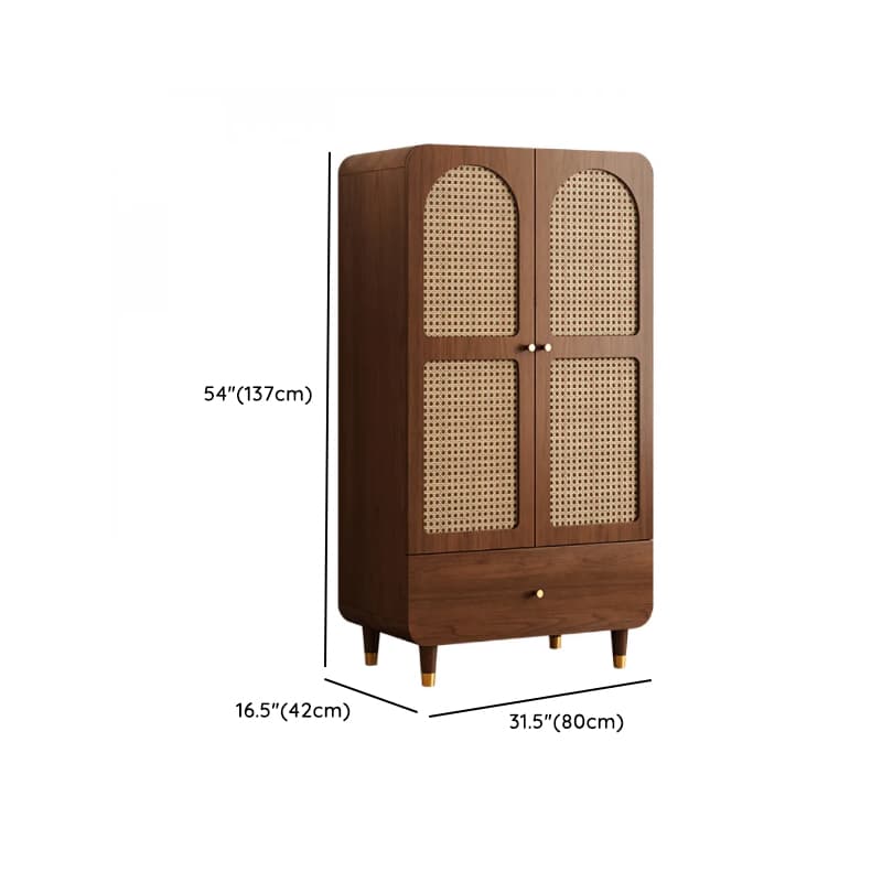 Simple Rectangular Accent Cabinet with Storage, Engineered Wood Countertop, Pull Knobs, Auburn Top, and Soft Close Drawer thumbnail 34