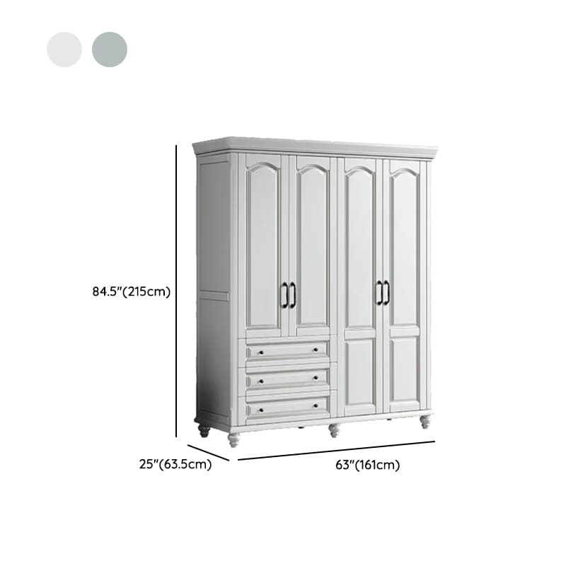 Standalone Wood Armoire Cabinet with Hinged Soft Close Door, Soft Close Drawer & Interior Shelves thumbnail 23