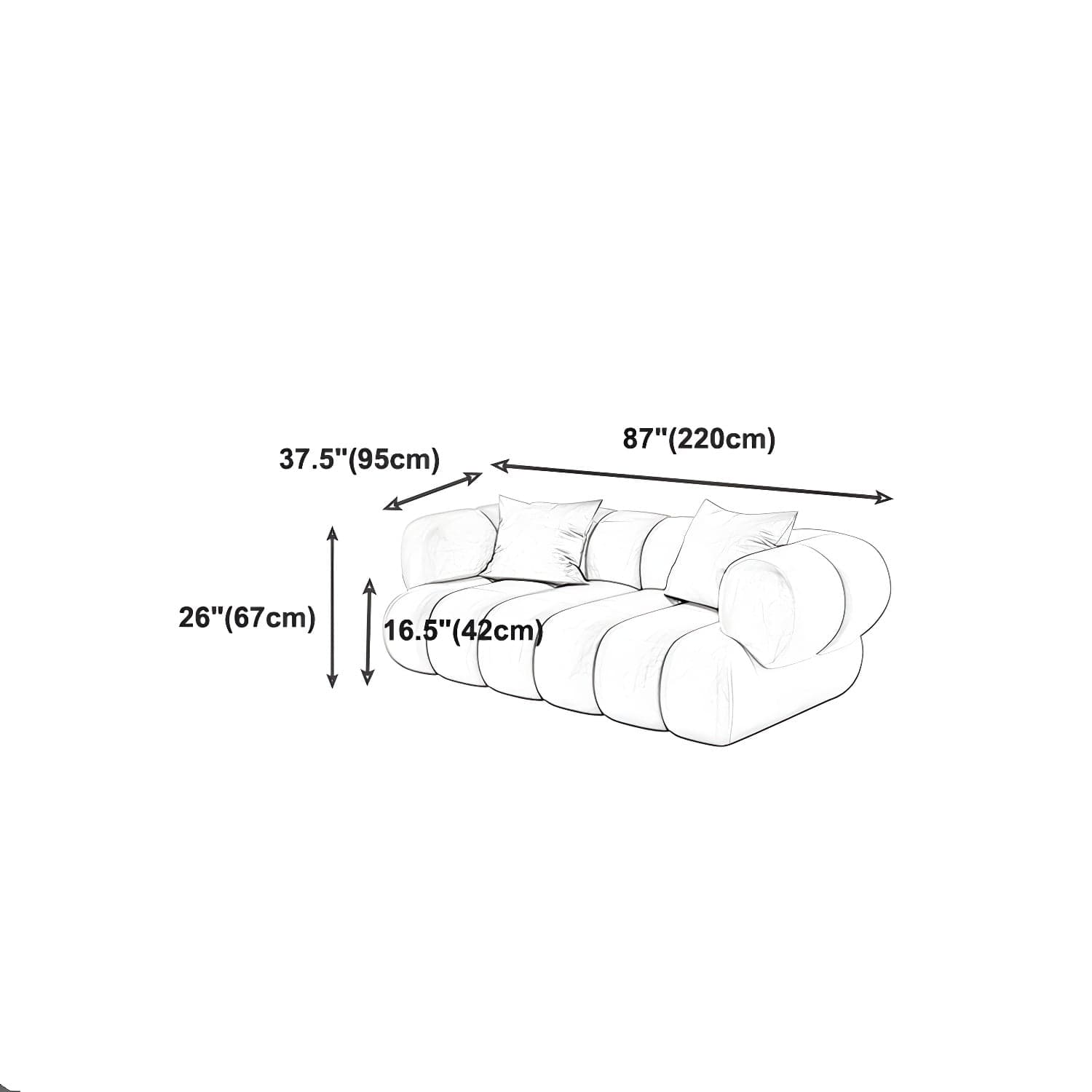 Scandinavian Green Sofa with Tuxedo Arm and Sewn Pillow Back thumbnail 23
