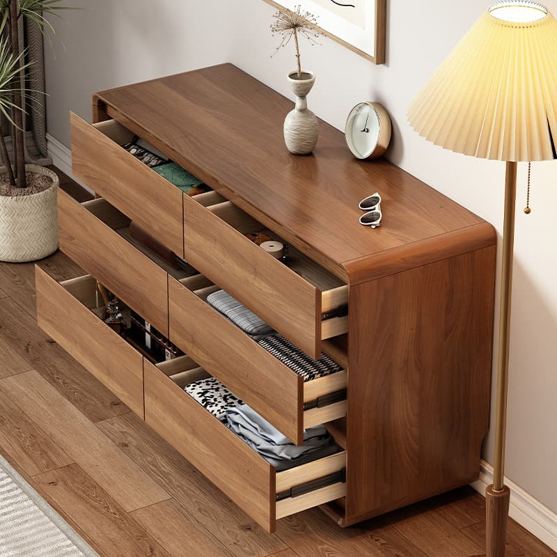 Simple Timber Console Dresser/Semainier/Bachelor Chest Horizontal/Vertical with 9 Drawers/6 Drawers/5 Drawers for Sleeping Quarters thumbnail 4