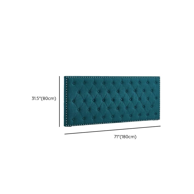 No Distressing Twin XL/Full/Queen Panel Headboard with Nailhead Border, Portman Shape, Sponge Fill, Wall Mounted, Low Height thumbnail 24