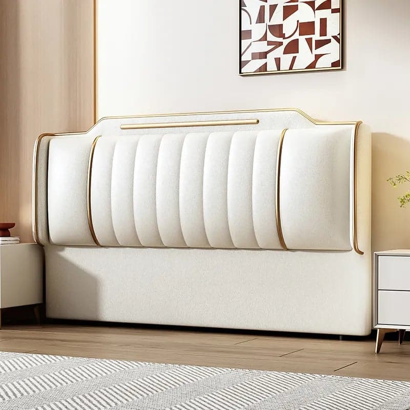 Simplistic Style Panel Headboard in Natural Wood with No Distressing, Rectangular Shape for Queen/Full/Twin XL Bed, Featuring Sponge Upholstery and Standard Height thumbnail 8