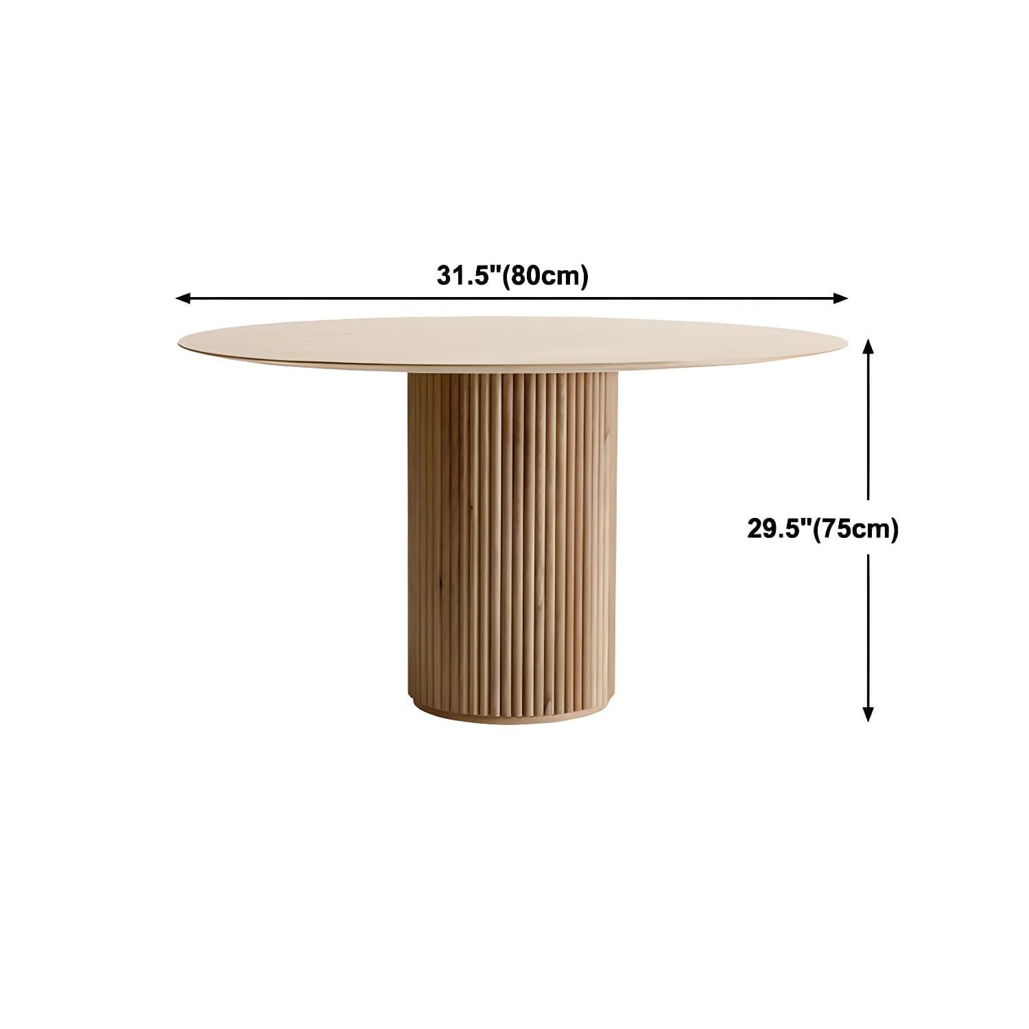 Round Shape Home Dining Table Modern Wooden Dining Room Table thumbnail 16