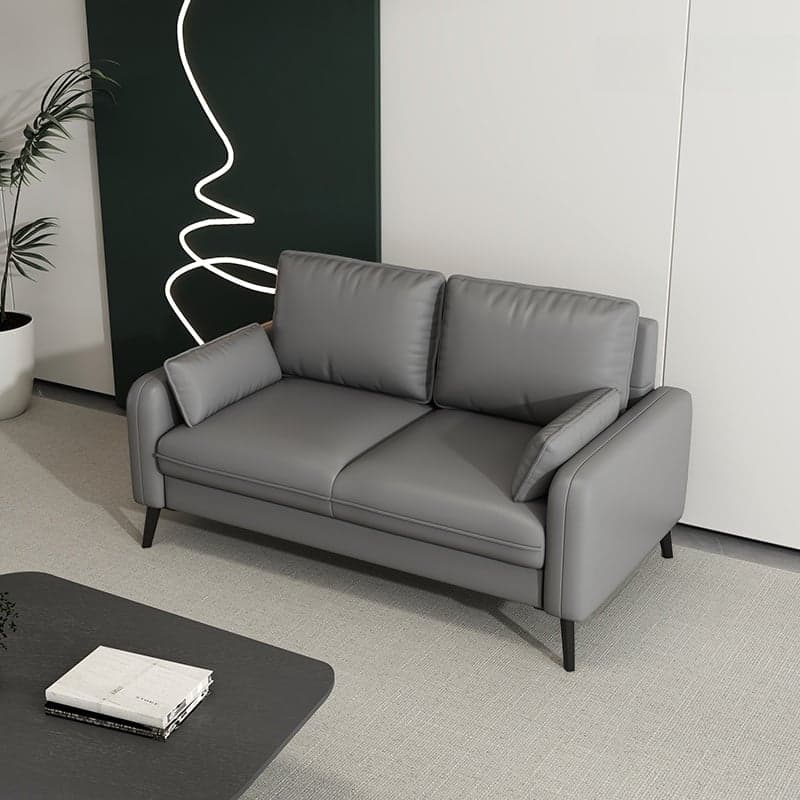 Tear Resistant Loveseat in Gray/Navy Blue/Amber Color with Arm thumbnail 4