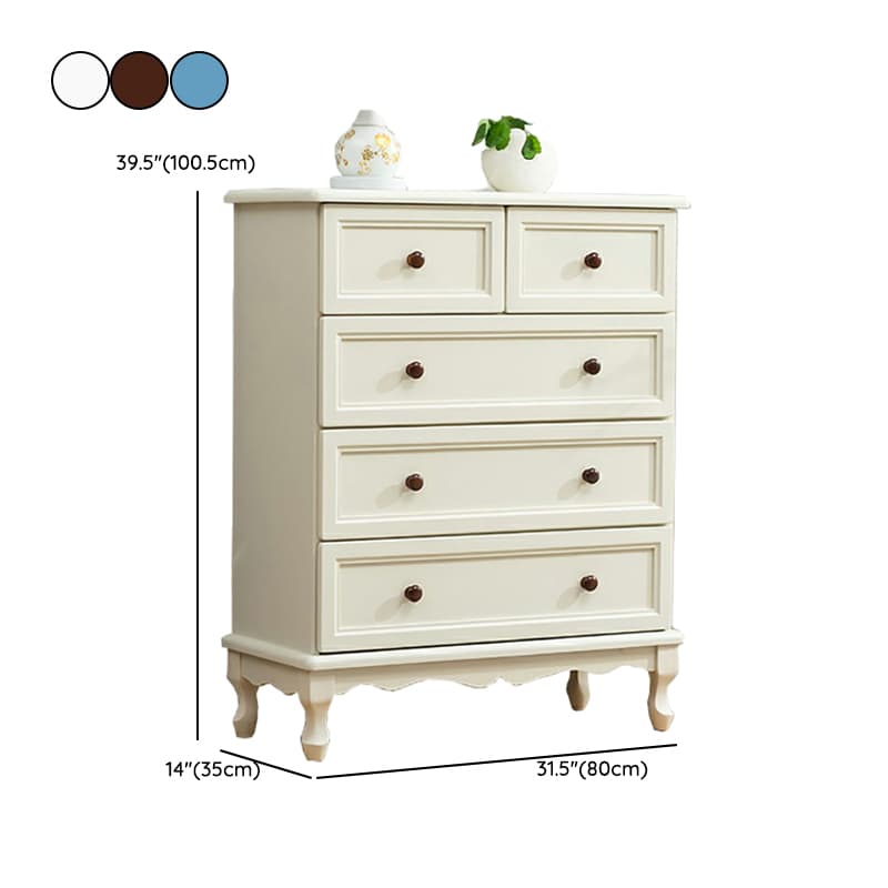 Solid Wood Countertop Storage Chest Traditional Style with Drawers thumbnail 25