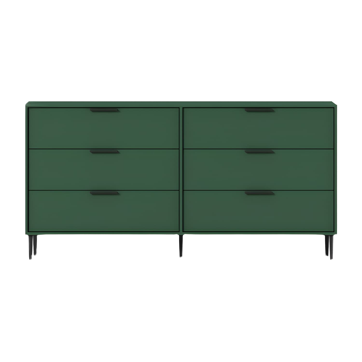 Modern Horizontal Storage Chest Dresser Wooden Storage Chest with Drawers thumbnail 9