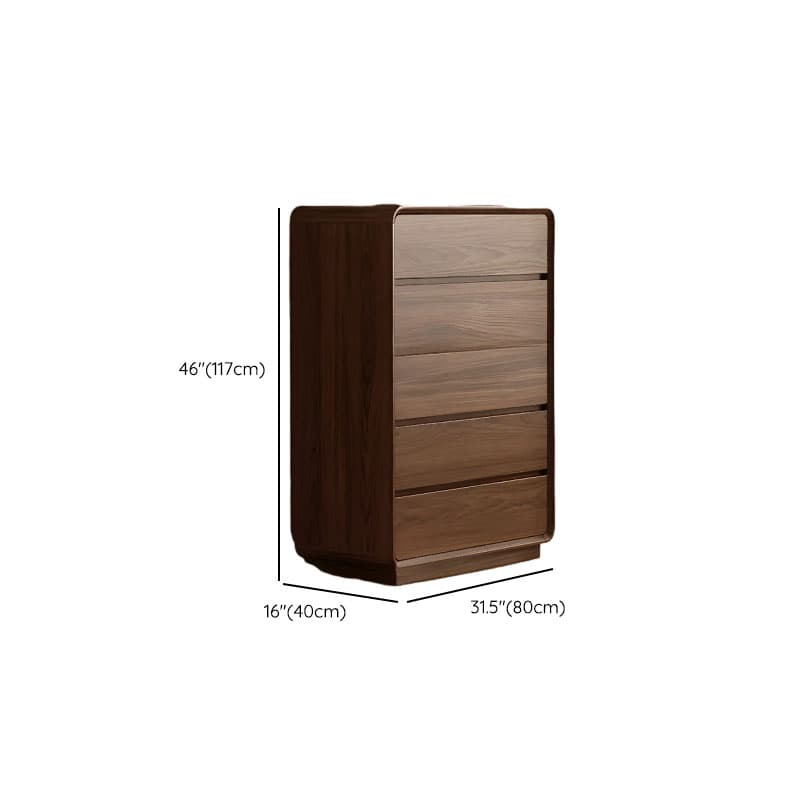 Cocoa Casual Rubberwood Console Dresser/Semainier for Sleeping Quarters with 6/9/5 Drawers in Horizontal/Vertical Orientation thumbnail 18
