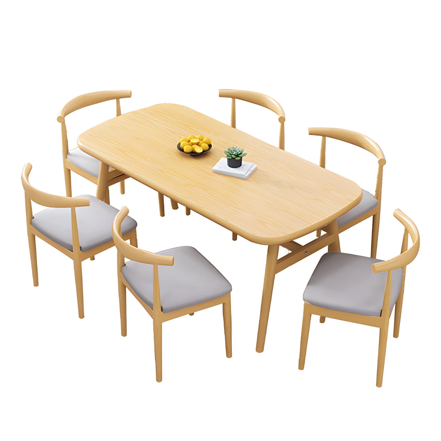 Modern Kitchen Wood Furniture of Standard Height Formal Dining Room Table Set thumbnail 10