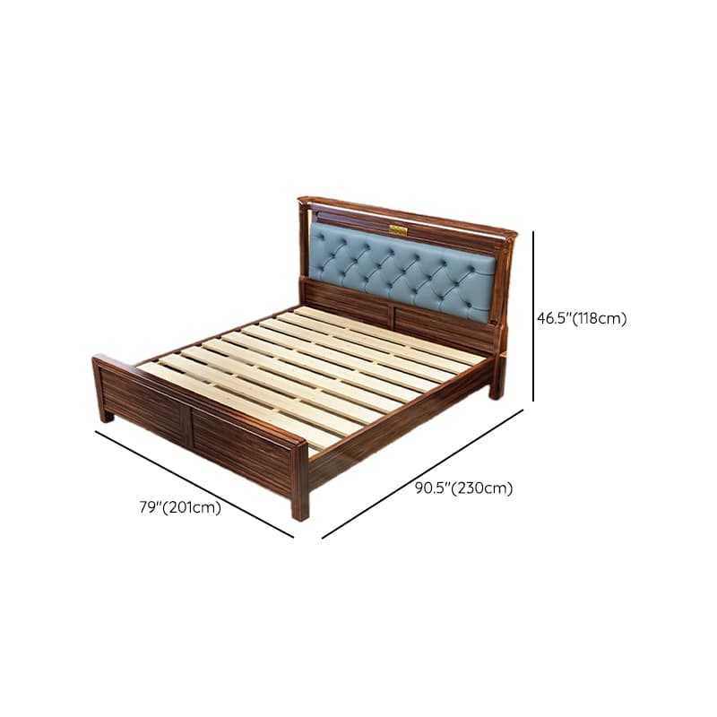 Lumber Solid Color Framed Storage Bed Frame/Pallet Bed Frame with Decorative-stitched Headboard for Living Room thumbnail 11